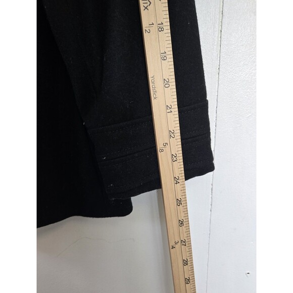 Kenneth Cole Coat Womens 14 Black Wool Blend Winter Old Money Classy Timeless - Picture 9 of 10